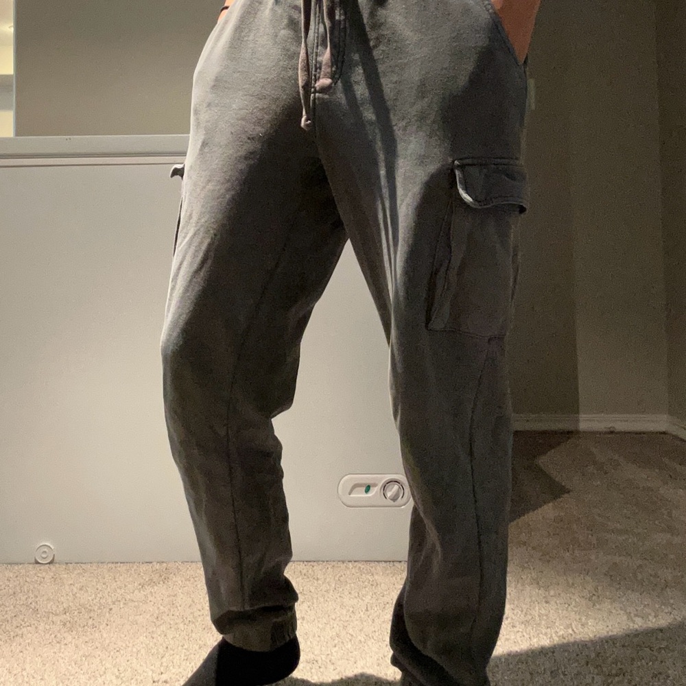 Gray Cargo Pants